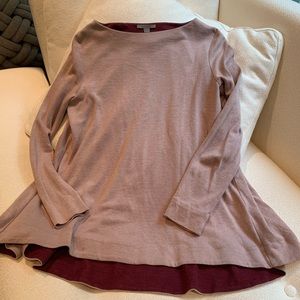 COS pink sweater size S with pleated back
